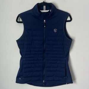 Peter Millar Women’s Fuse Hybrid Navy Puffer Vest Size Medium